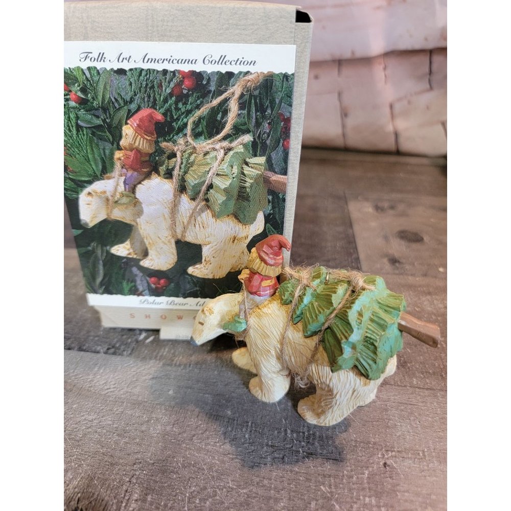 Hallmark‎ polar bear Adventure 1993 ornament Xmas decor